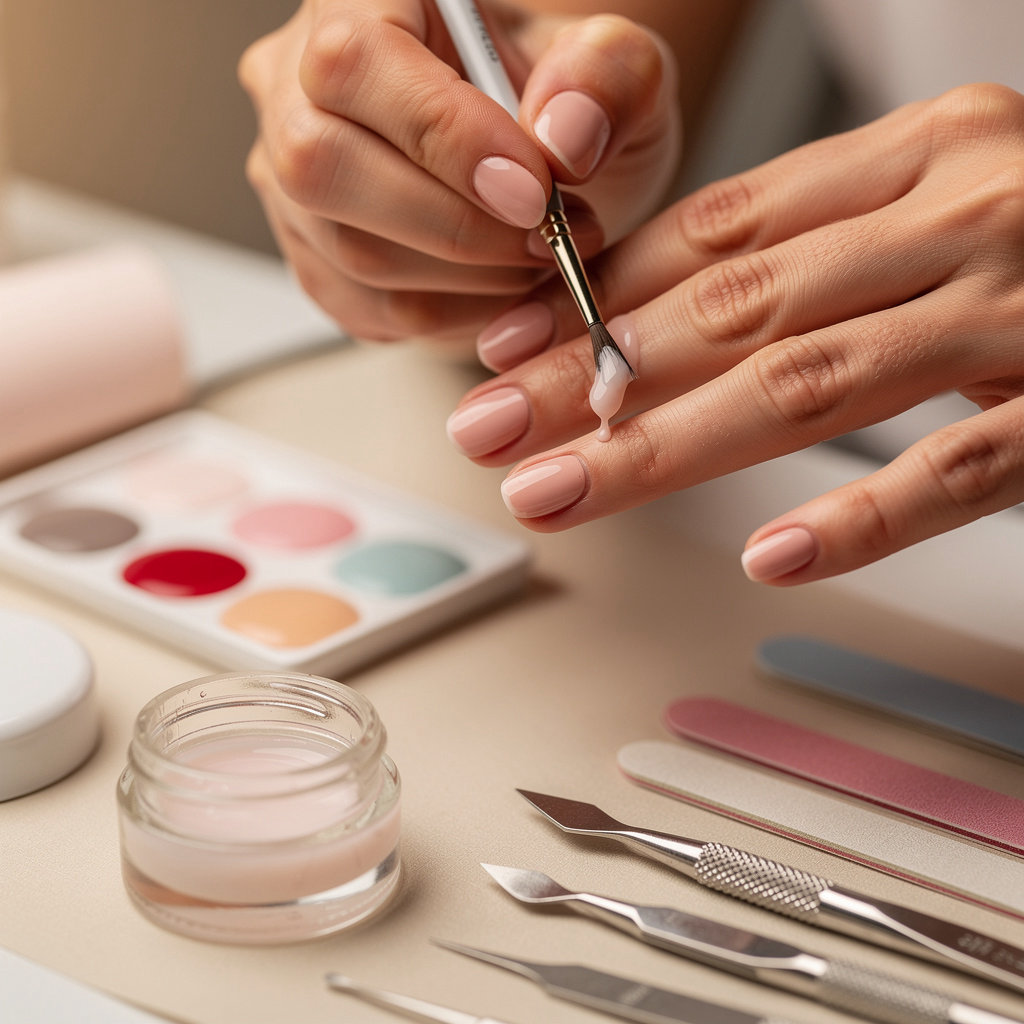 Charming Nails salon showcasing professional gel and powder nail services in Santa Barbara