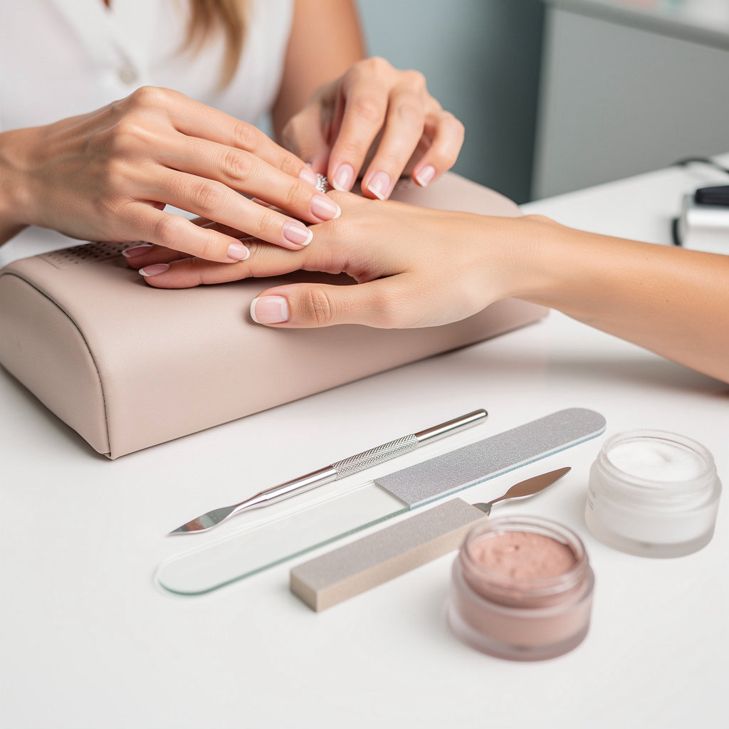 Charming Nails salon interior showcasing a clean, relaxing environment for manicures and pedicures in Santa Barbara